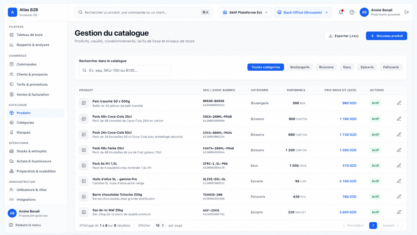 Maîtriser le catalogue