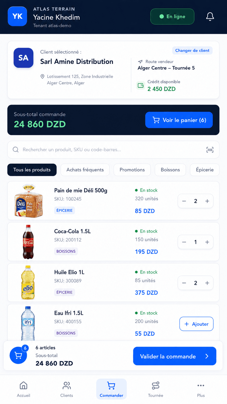 Prendre la commande
